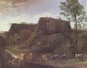 Landscape with Hercules and Achelous (mk05) Domenichino